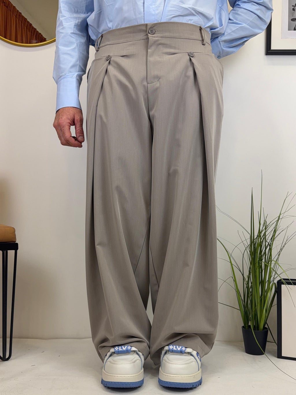 Pantalone buttons big over