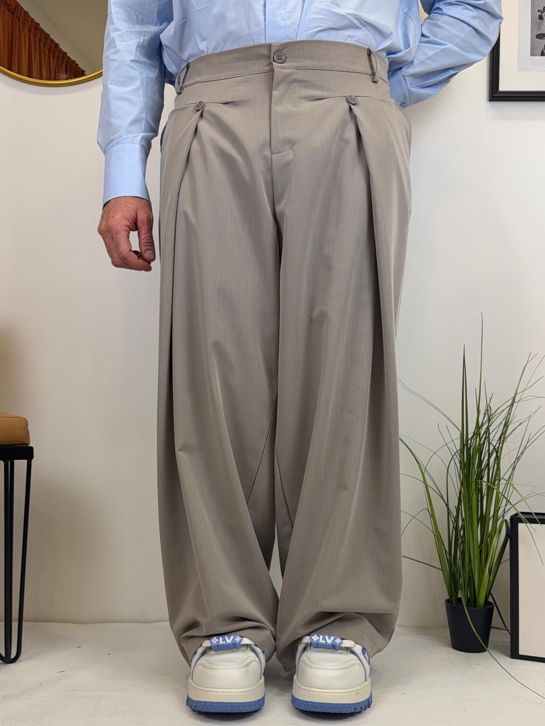 Pantalone buttons big over