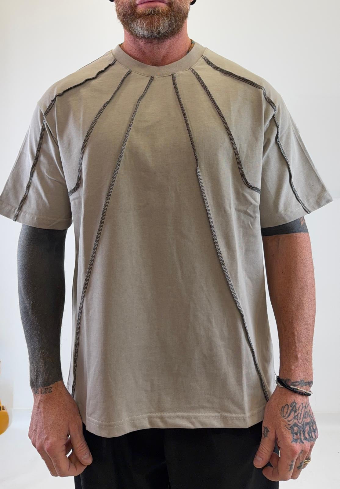 Shirt cuciture contrasto