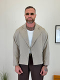 Giacca crop oversize