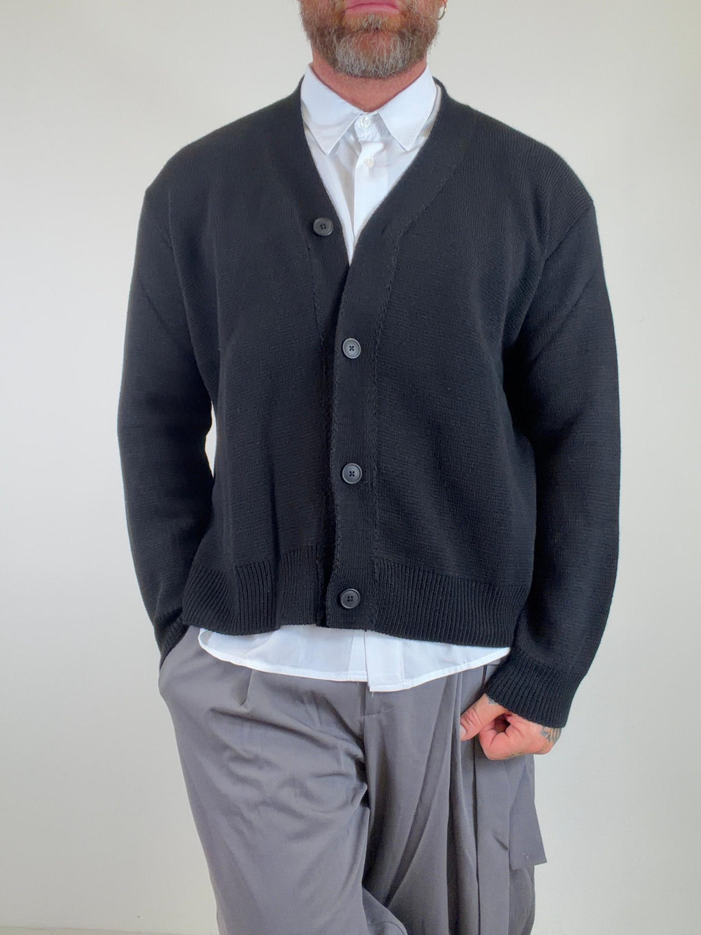 cardigan crop oversize