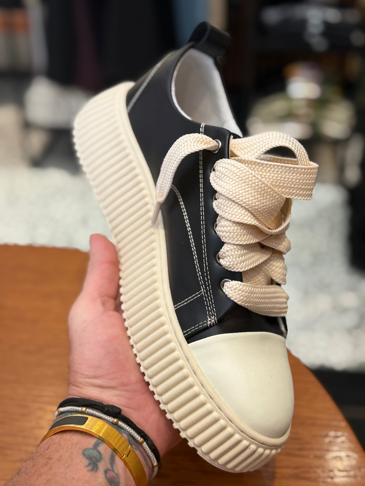 Scarpa mood Rick pelle nera