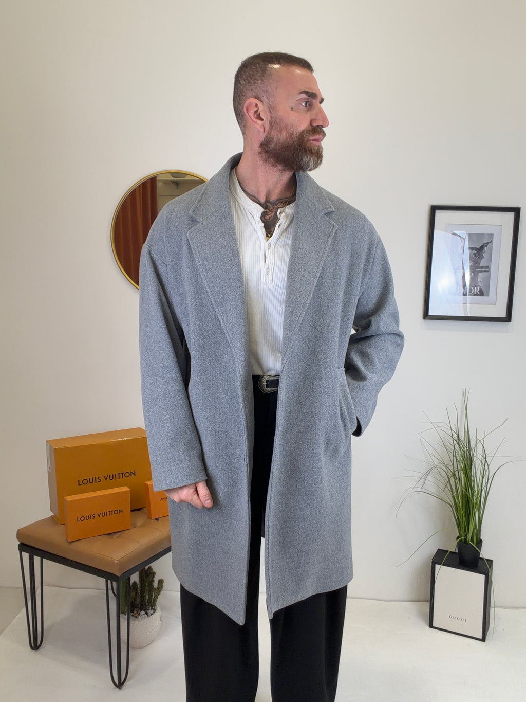 Cappotto 2 bottoni oversize