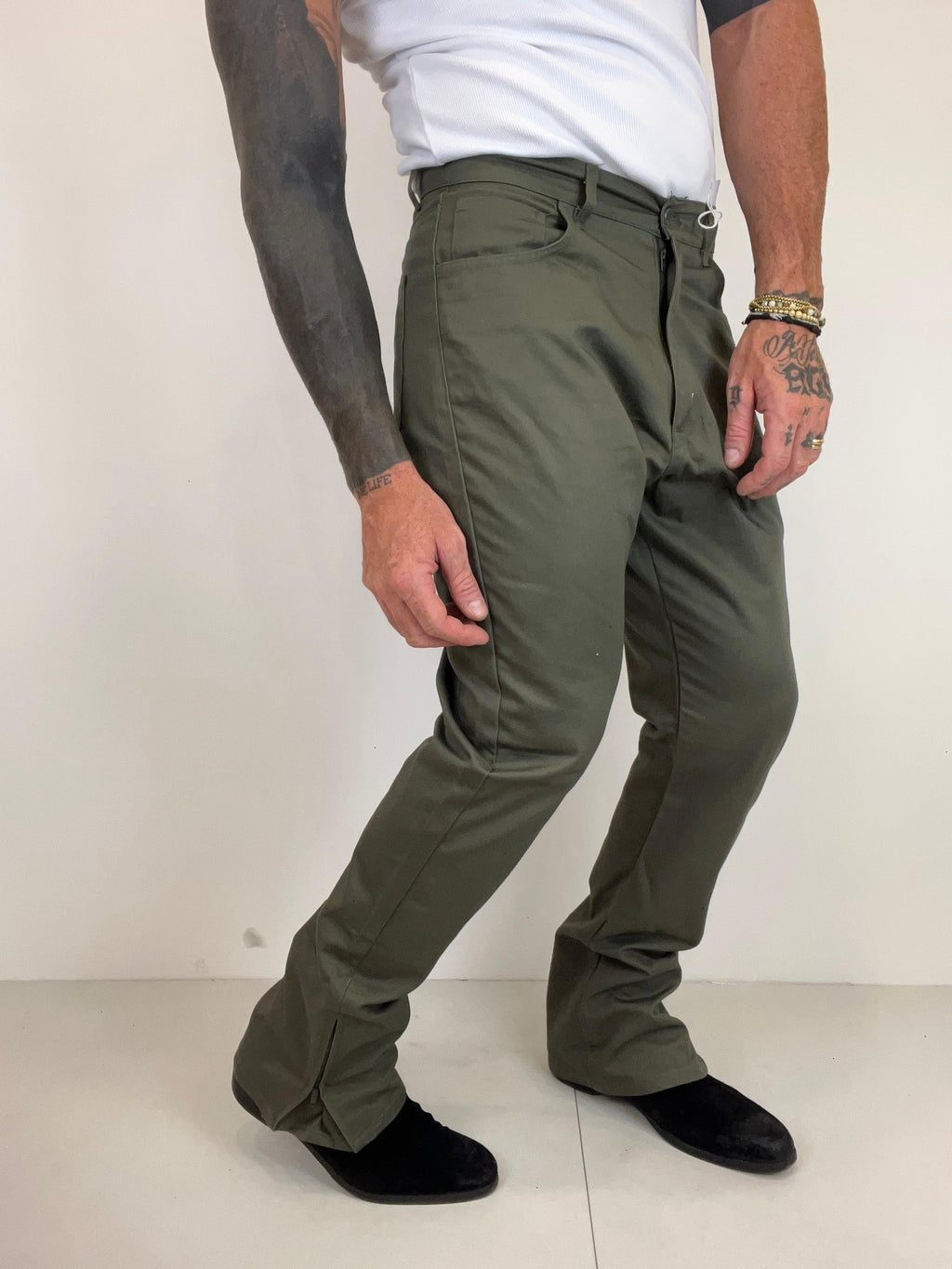Pantalone Flare zip