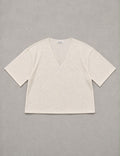 Shirt oversize velata scollo a V