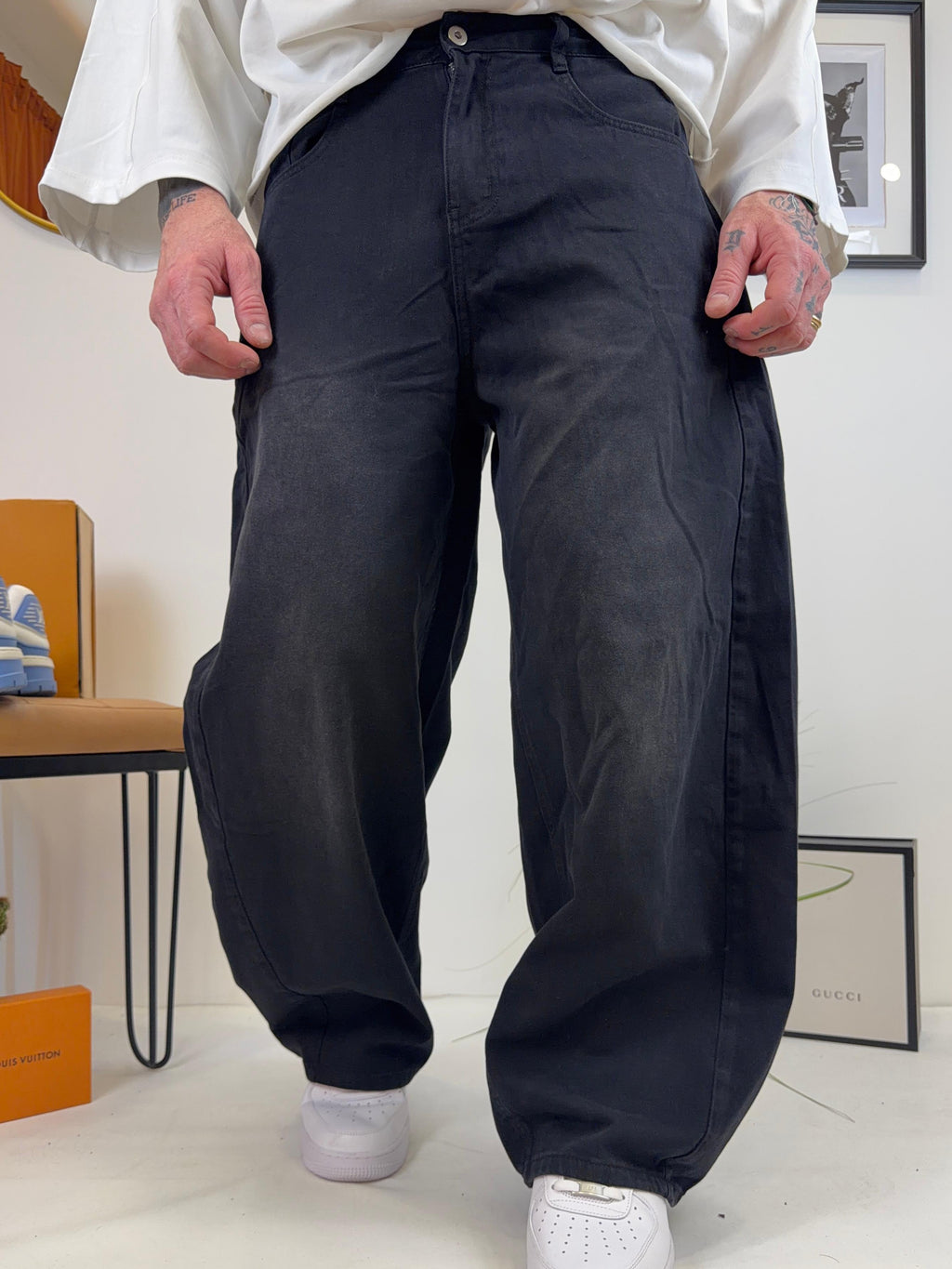 Balloon in denim black