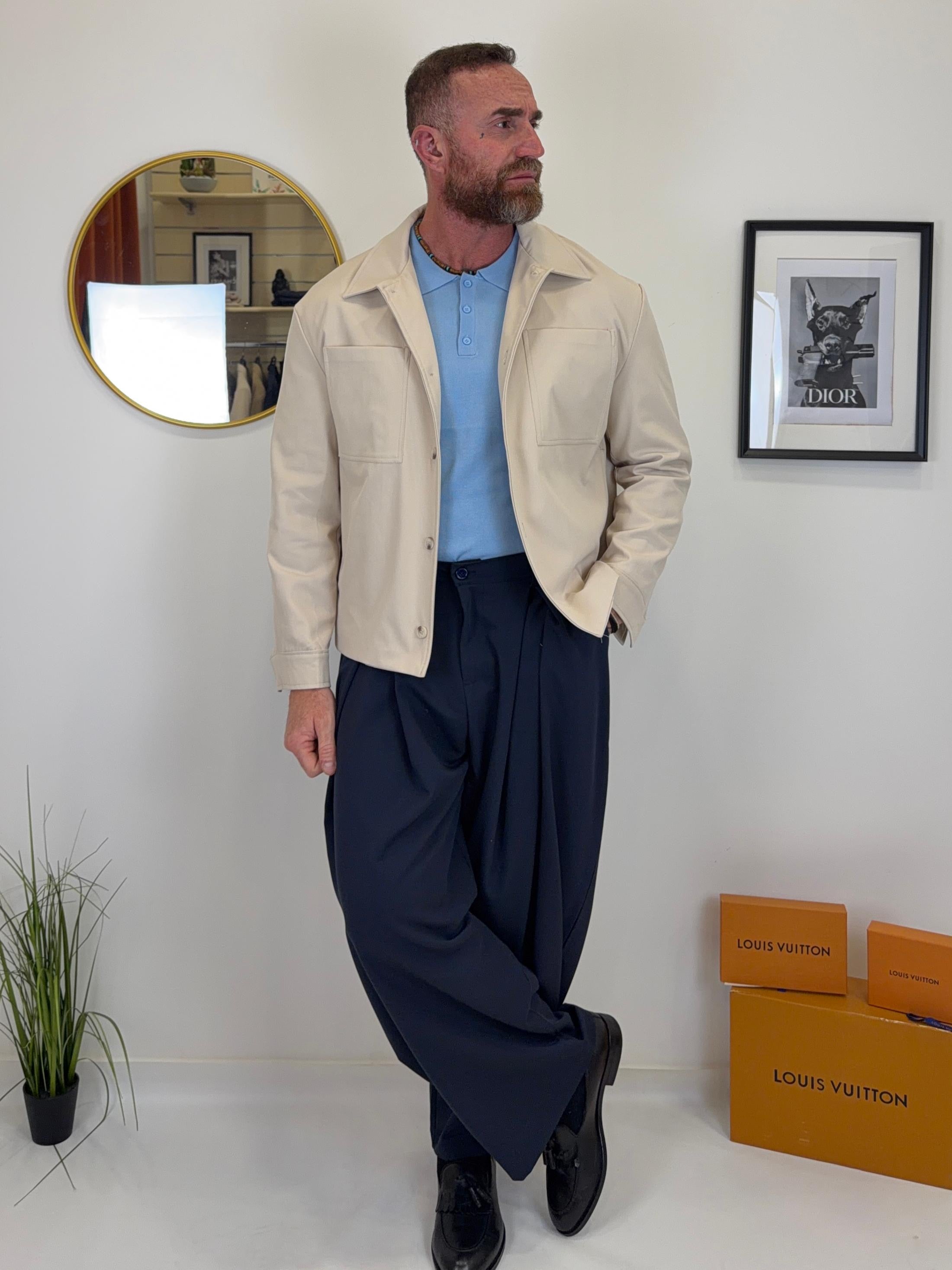 Jacket beige bottoni