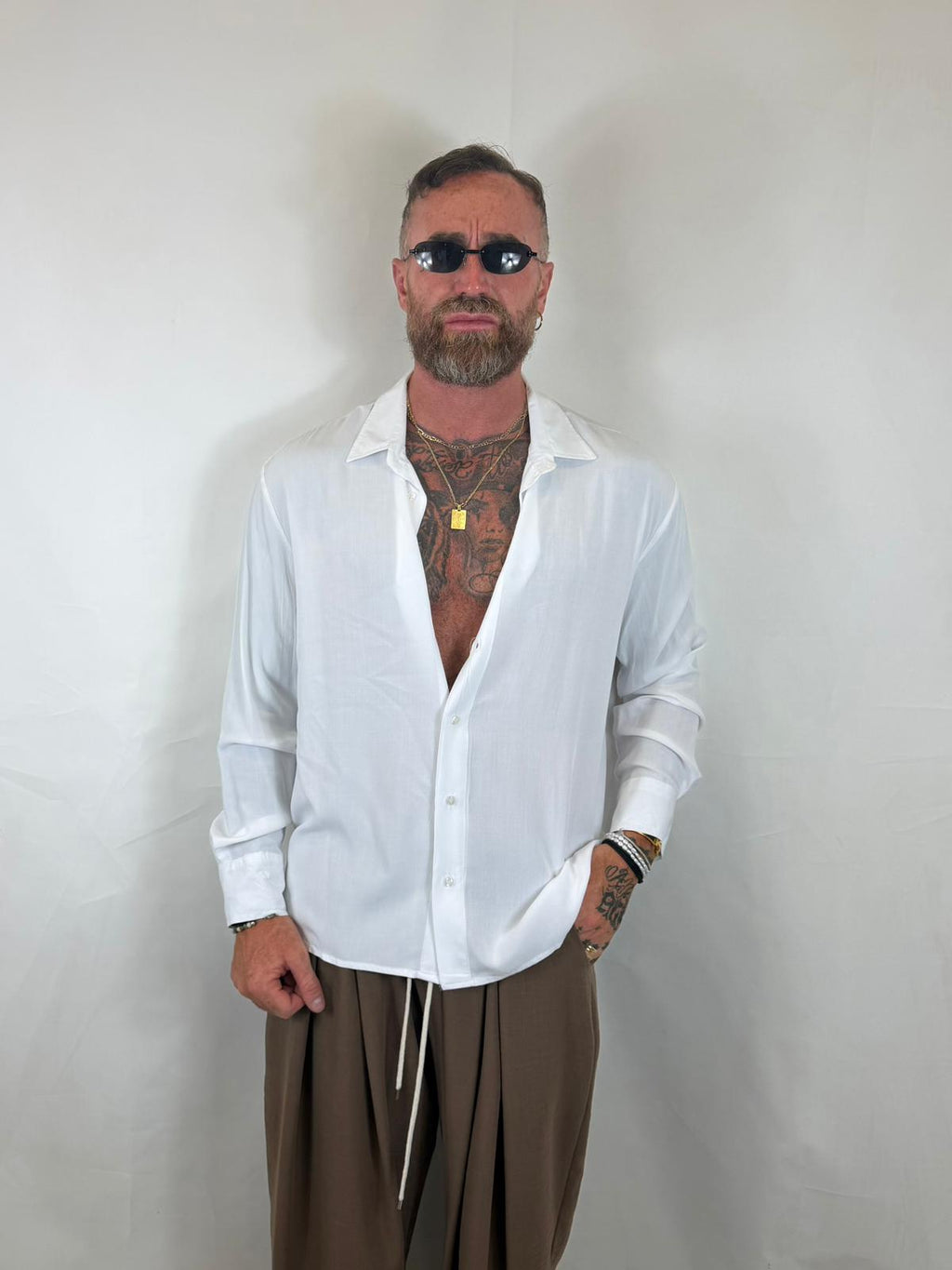 Camicia simil/seta over