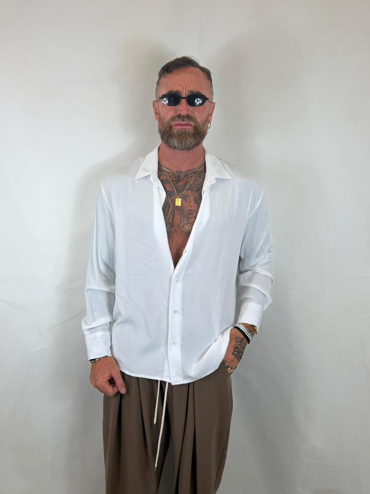 Camicia simil/seta over