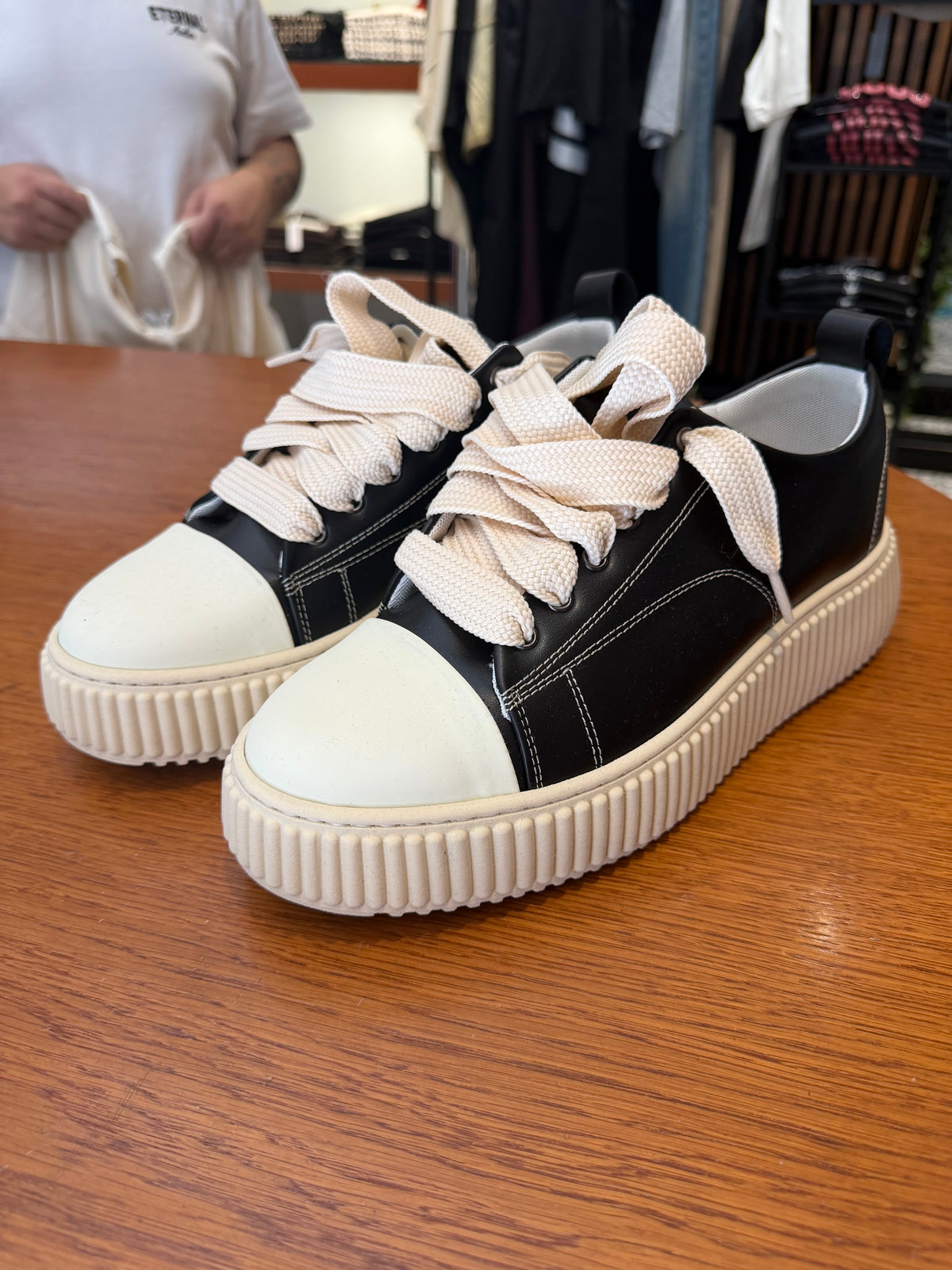 Scarpa mood Rick pelle nera