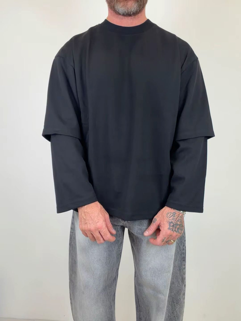 Shirt longsleeve double