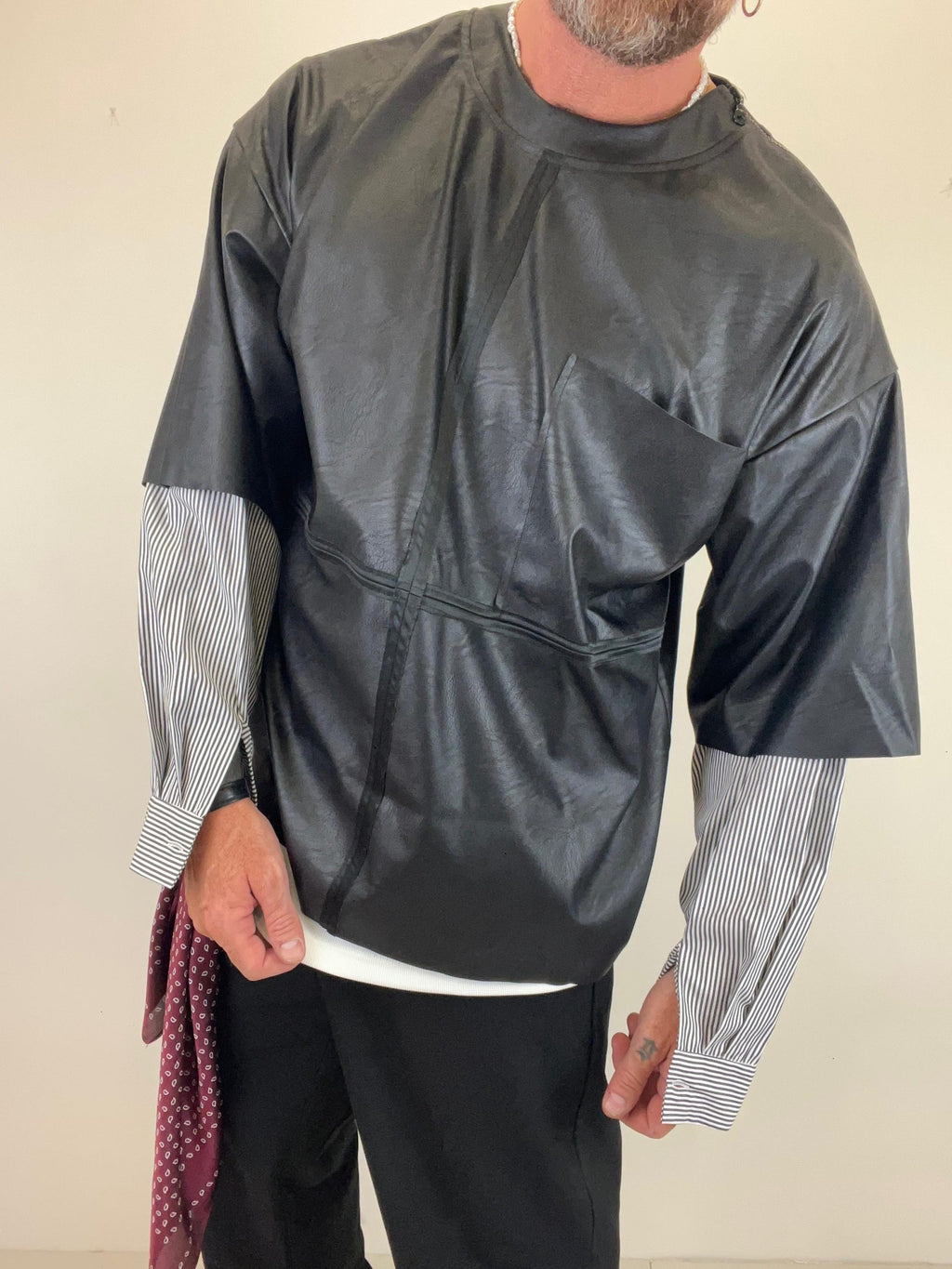 Shirt ecopelle Manica camicia