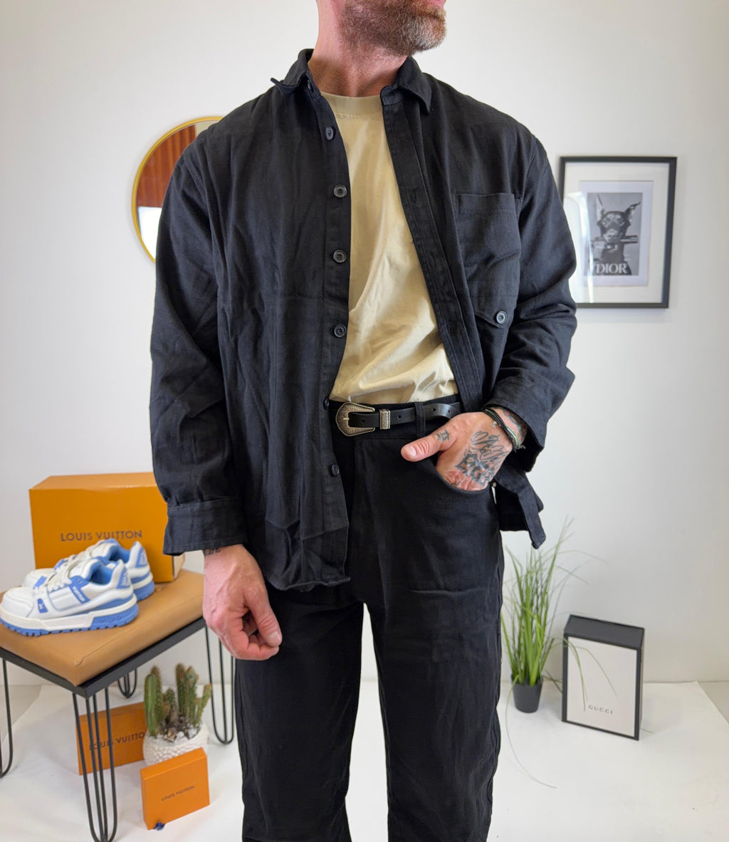 Coordinato in denim black