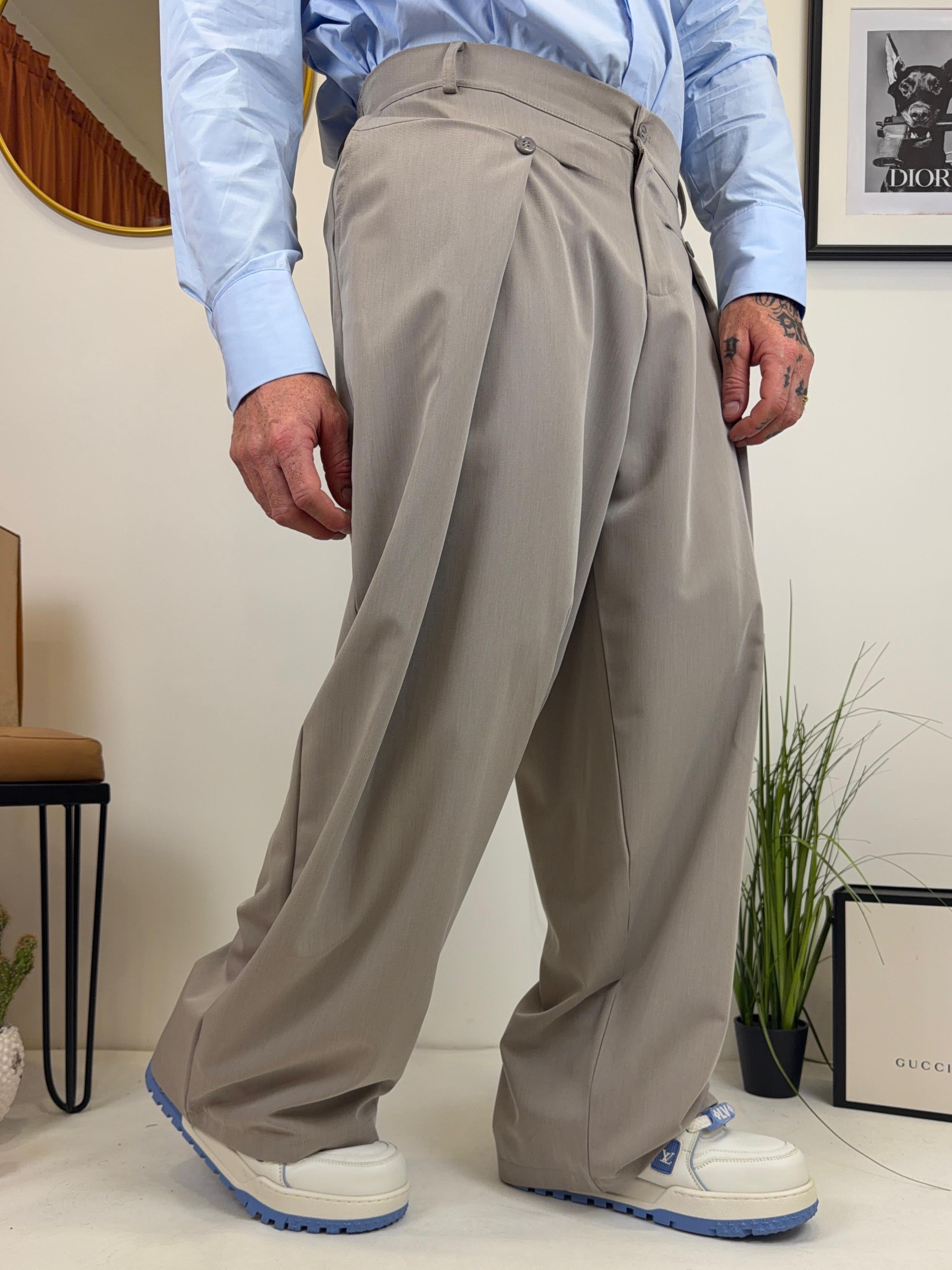 Pantalone buttons big over