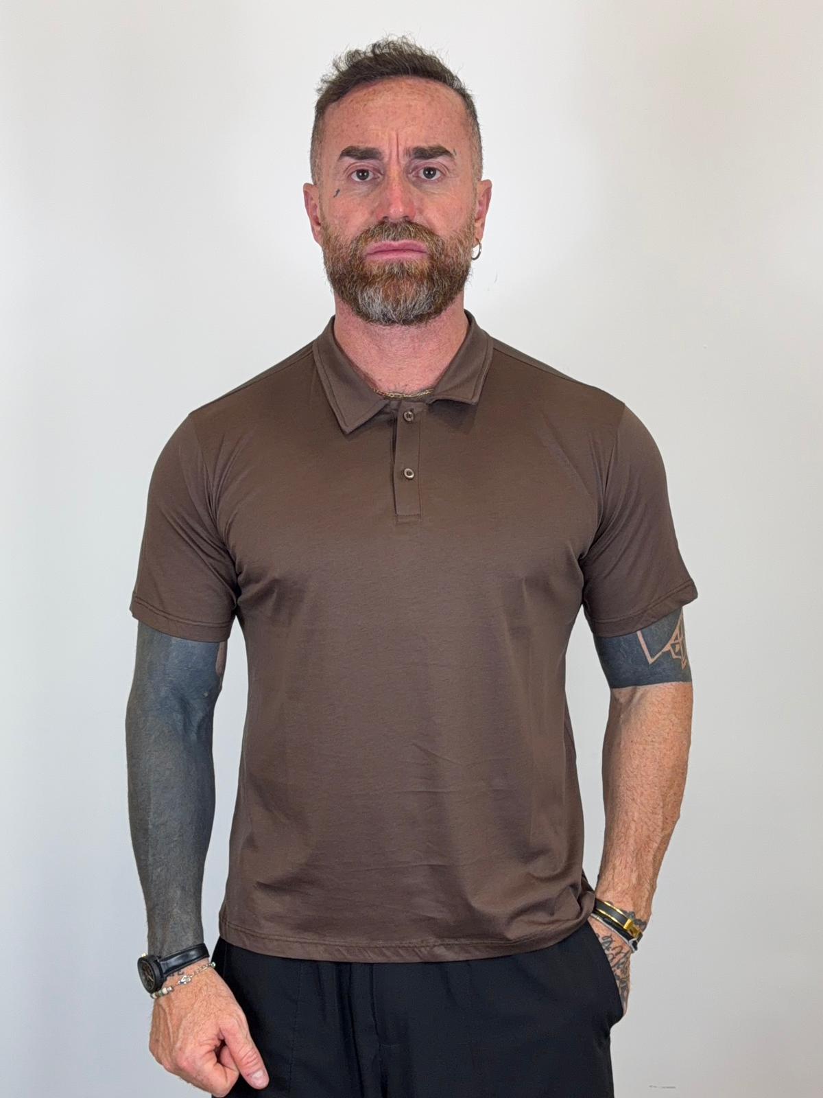 Polo Slim in Filo di Scozia