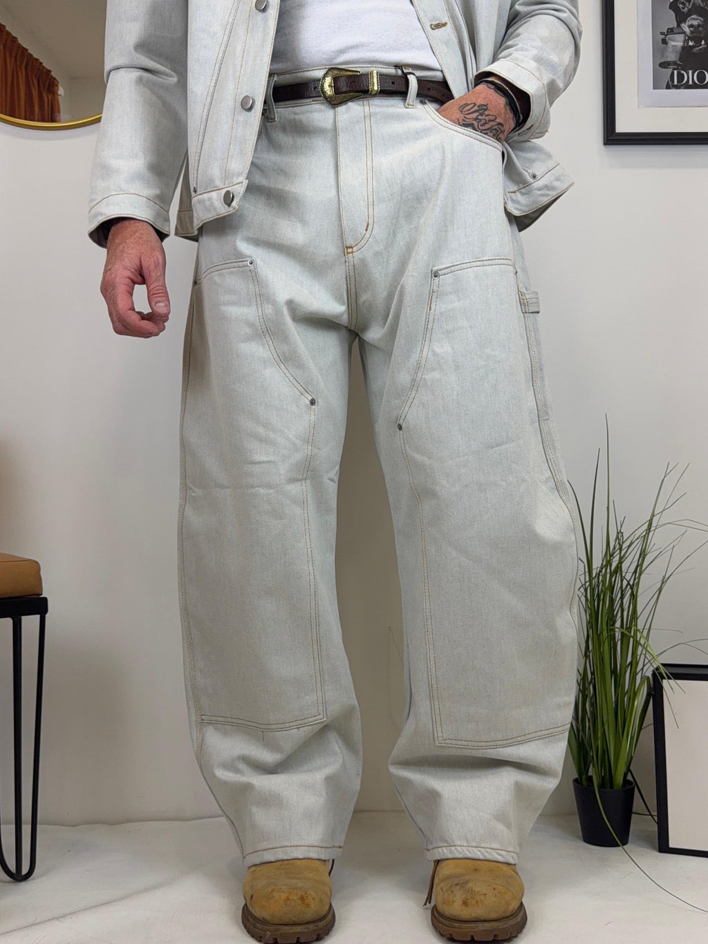 Balloon denim white