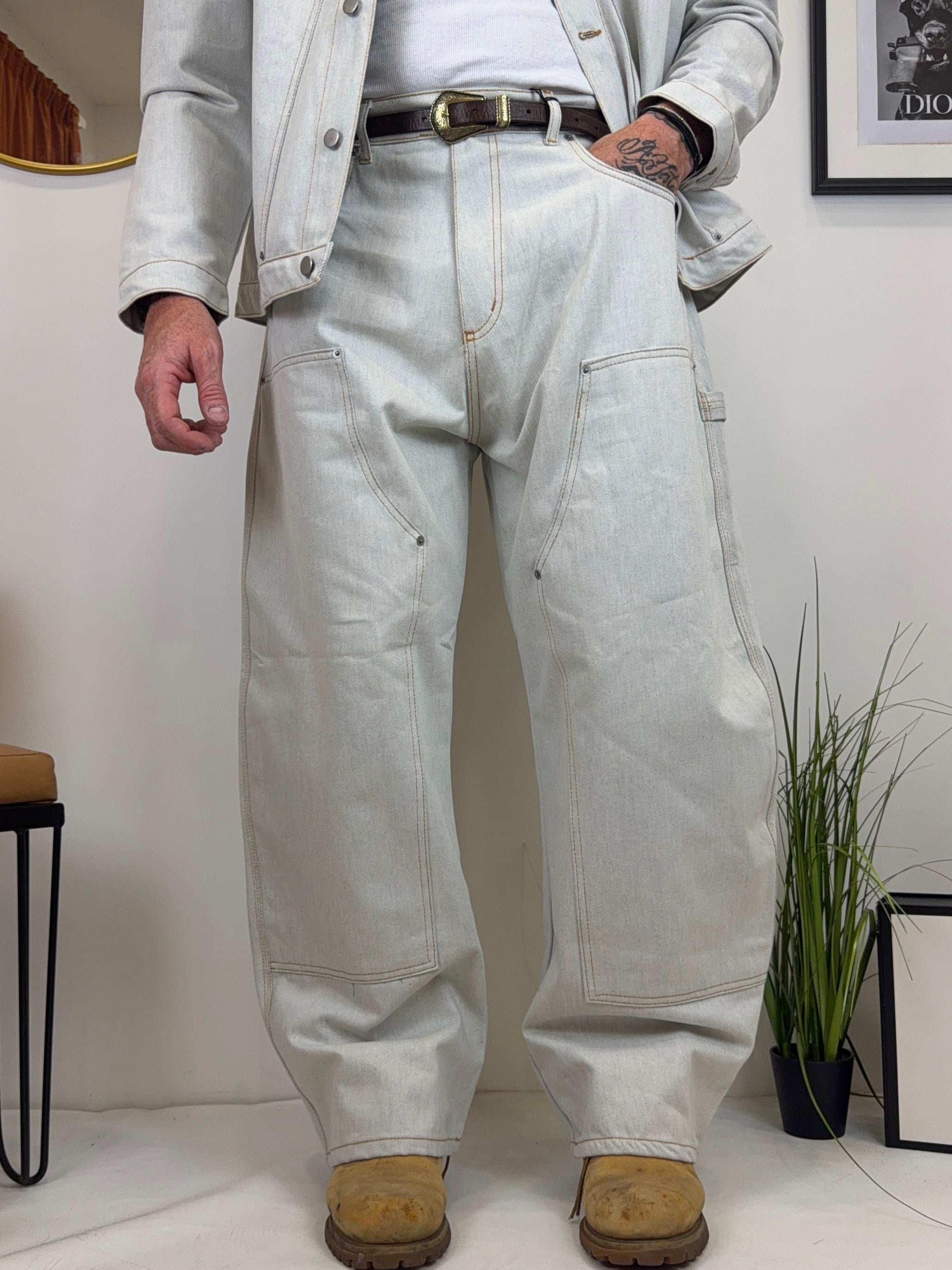 Balloon denim white