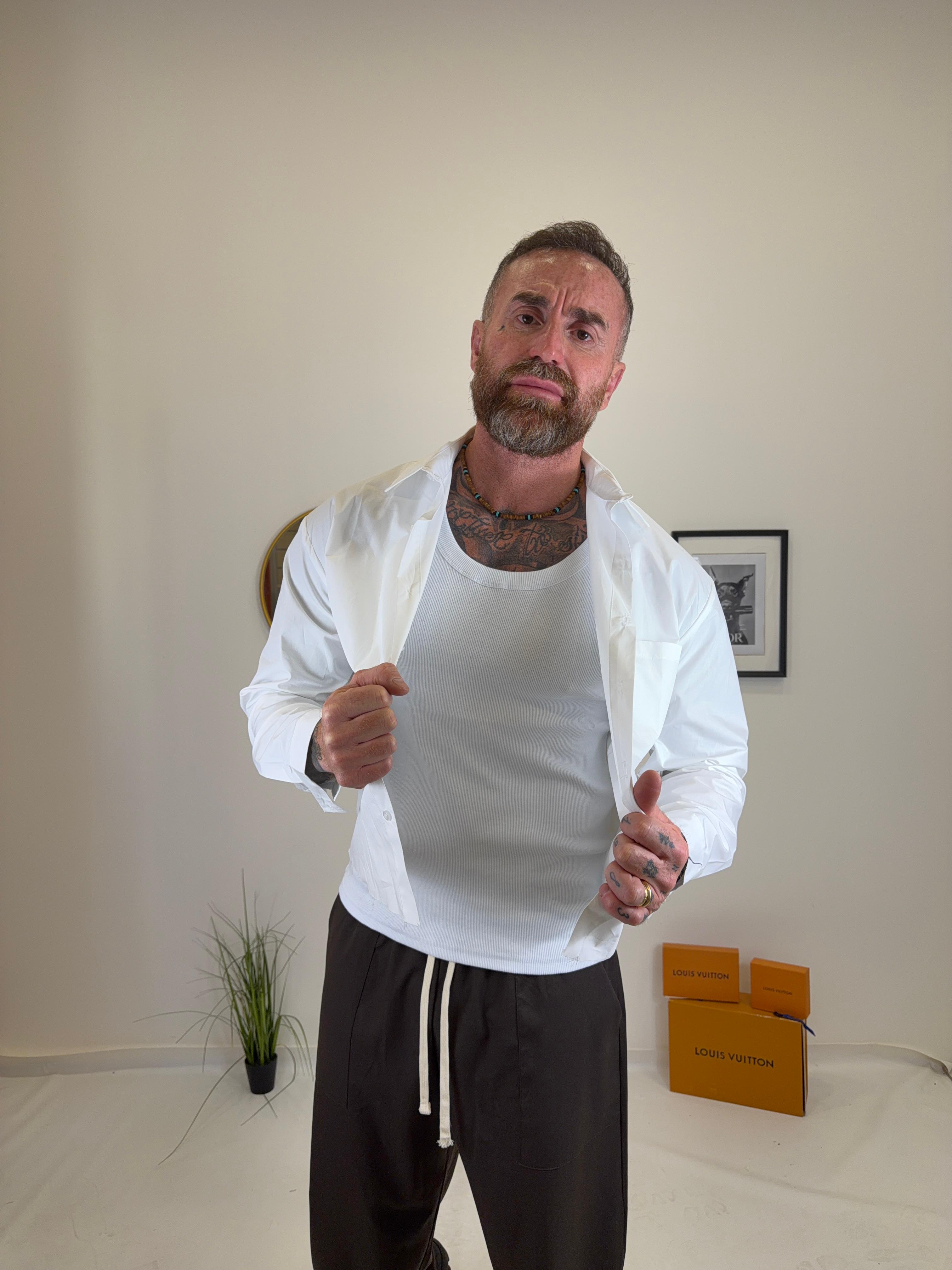 Camicia crop pastello
