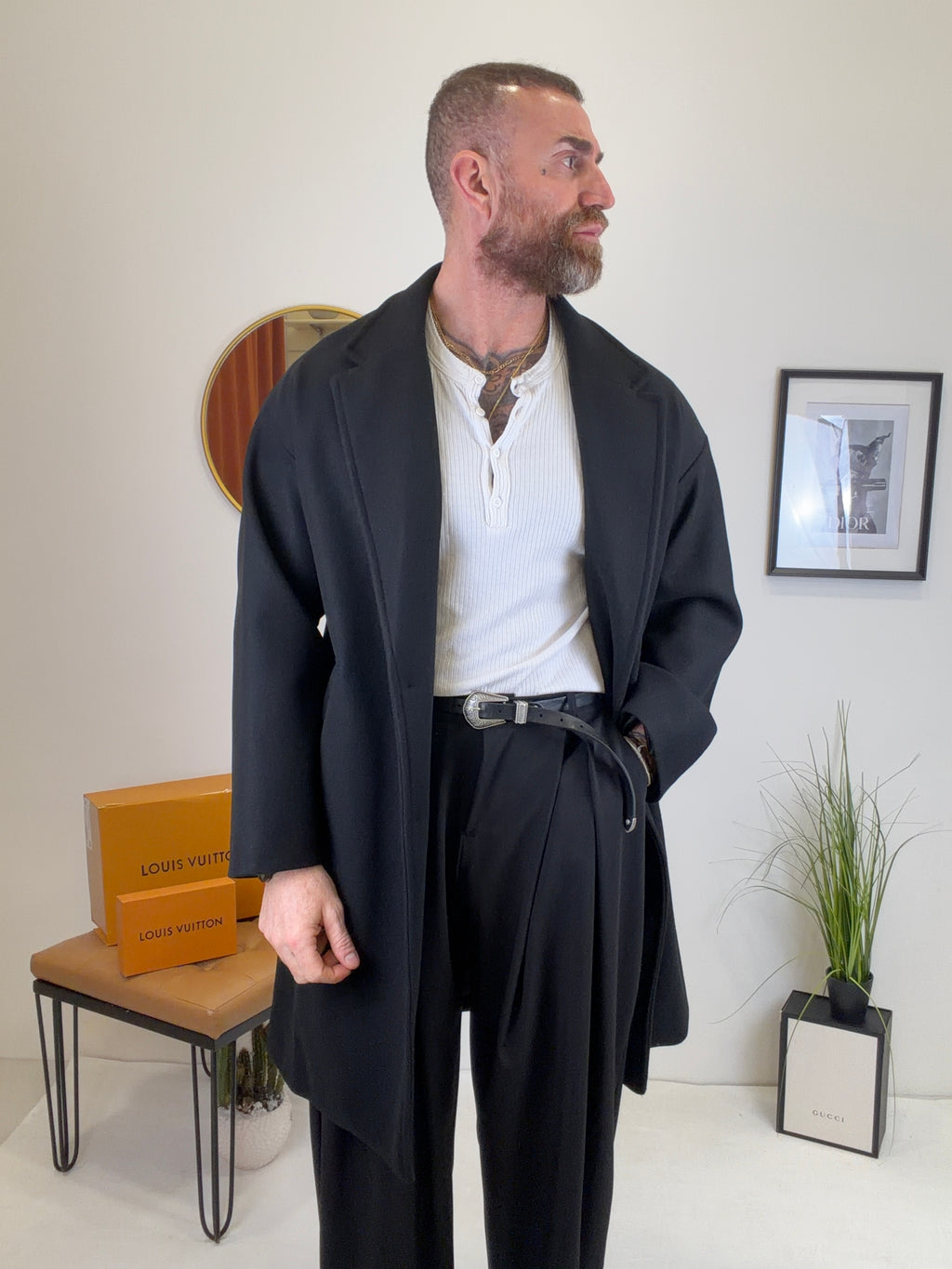 Cappotto 2 bottoni oversize