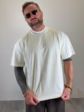 T-Shirt boxy sfrangiata