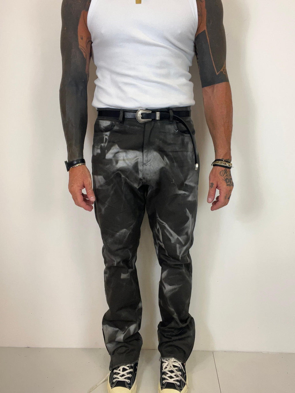 Pantalone flare zip Detroit