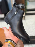 Stivale doppia zip Vera Pelle
