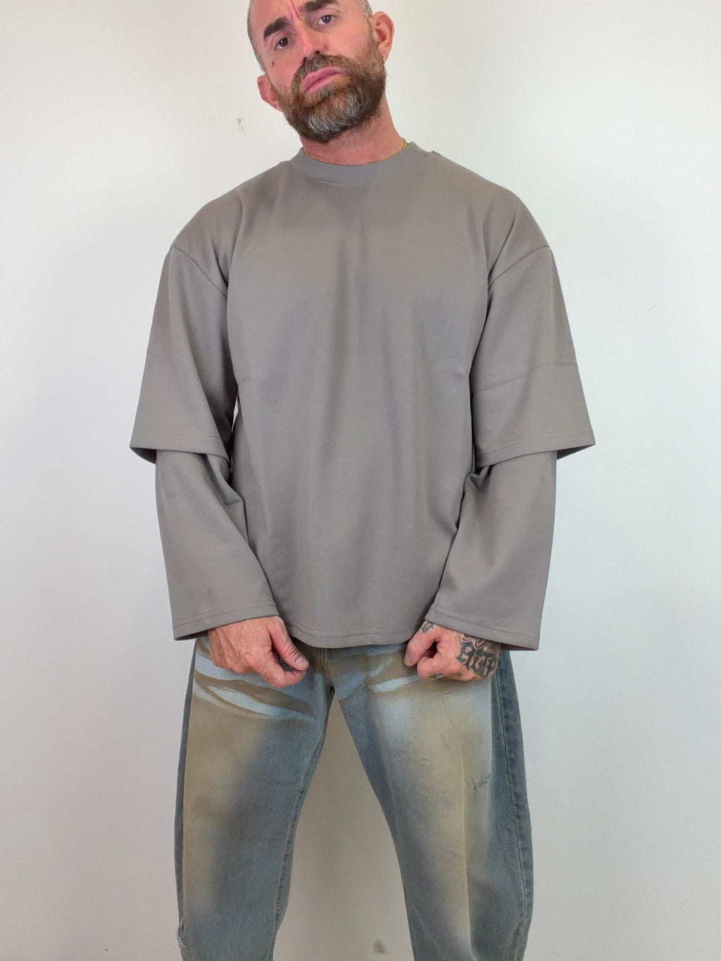 Shirt longsleeve double